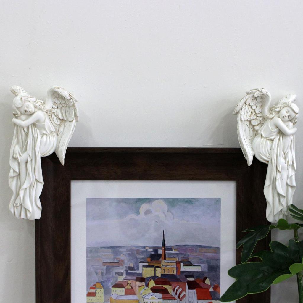 Engelsflügel Harz Türrahmen Ornament für Wohnzimmer Dekor