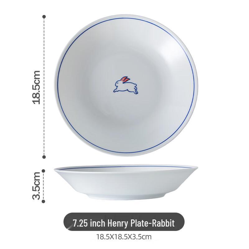 ZISIZ Underglaze Ceramic Plate Set