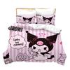 Digital Print Three-Piece Cartoon Cute Kuromi Kuromi Bedding