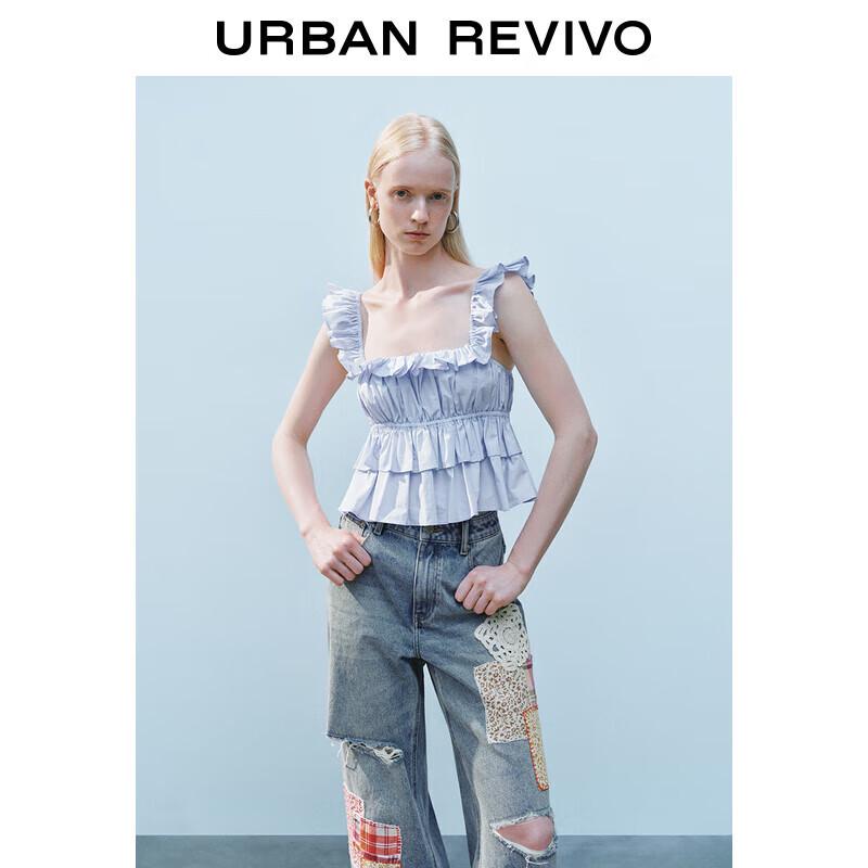 UR Women s Layered Ruffle Pleated Camisole XL