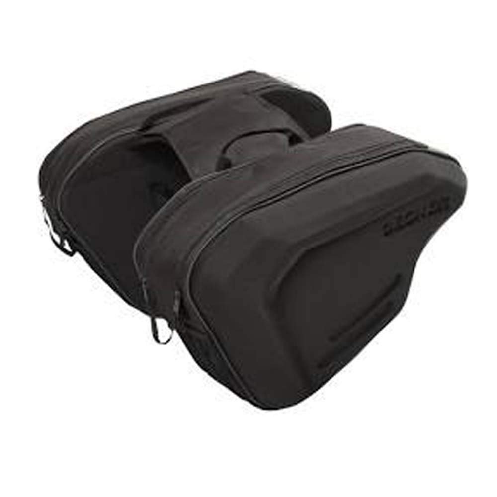 DEGNER Sports Double Two Bag, Polyester, 31x47x20cm, Sides, Black/Gunmetallic Piping, NB-36
