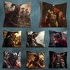 Cool Art Sparta Warrior Pillowcase for Sofa Room Office Decor Printing  Merchandise AllMatch Cushion Cover