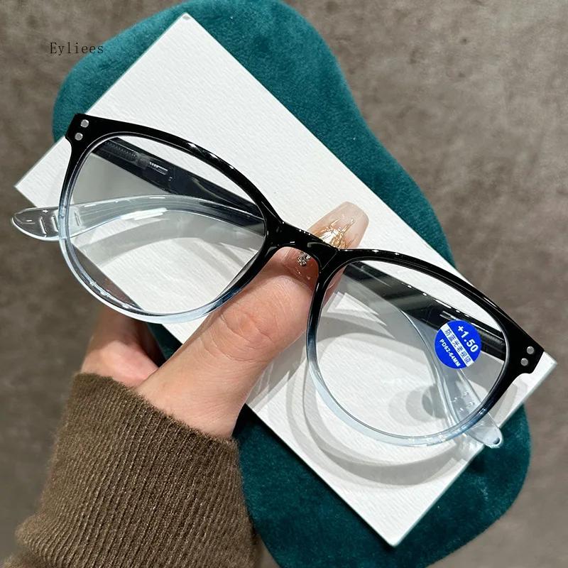 

Retro Vintage Anti- Blue-Ray Reading Spectacles Male Female Blue Rays Blocking Round Shape Oval Presbyopia Spectacles Classic +1.0 ~ +4.0 1