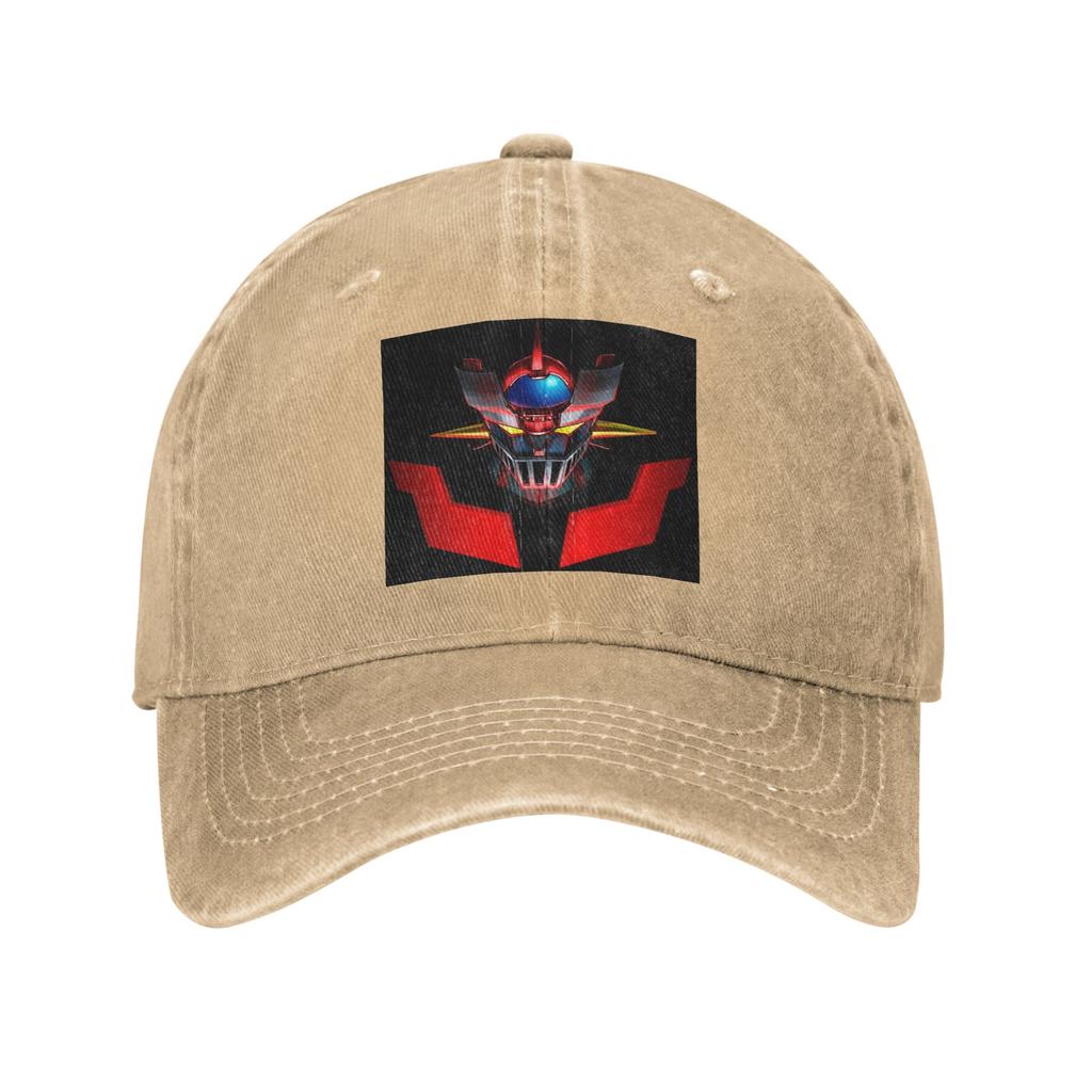 Nordic Mazinger Z Anime UFO Robot Sofa Grendizer Goldorak Washed Denim Cap Baseball Caps Adjustable Hat Summer Baseball Hats