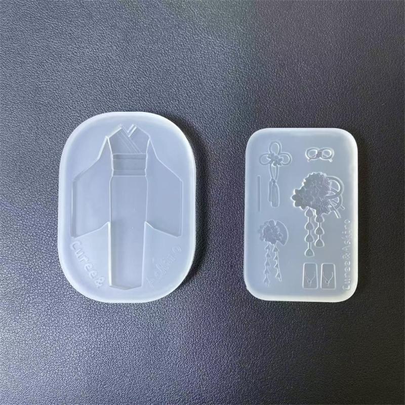 Flexible Kimono Shaped Silicone Mould Crafting Tool For Epoxy Resin Projects Beginners Jewelry Making Supplies