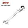 1Pcs Universal 72 Tooth Ratchet Wrench Dual Purpose Adjustable Head Opening Plum Blossom Saves Effort Quick Wrench