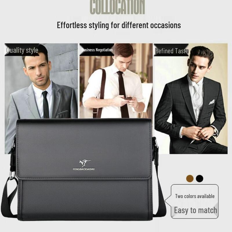 Li Shen Kangaroo Men's Business Shoulder Bag