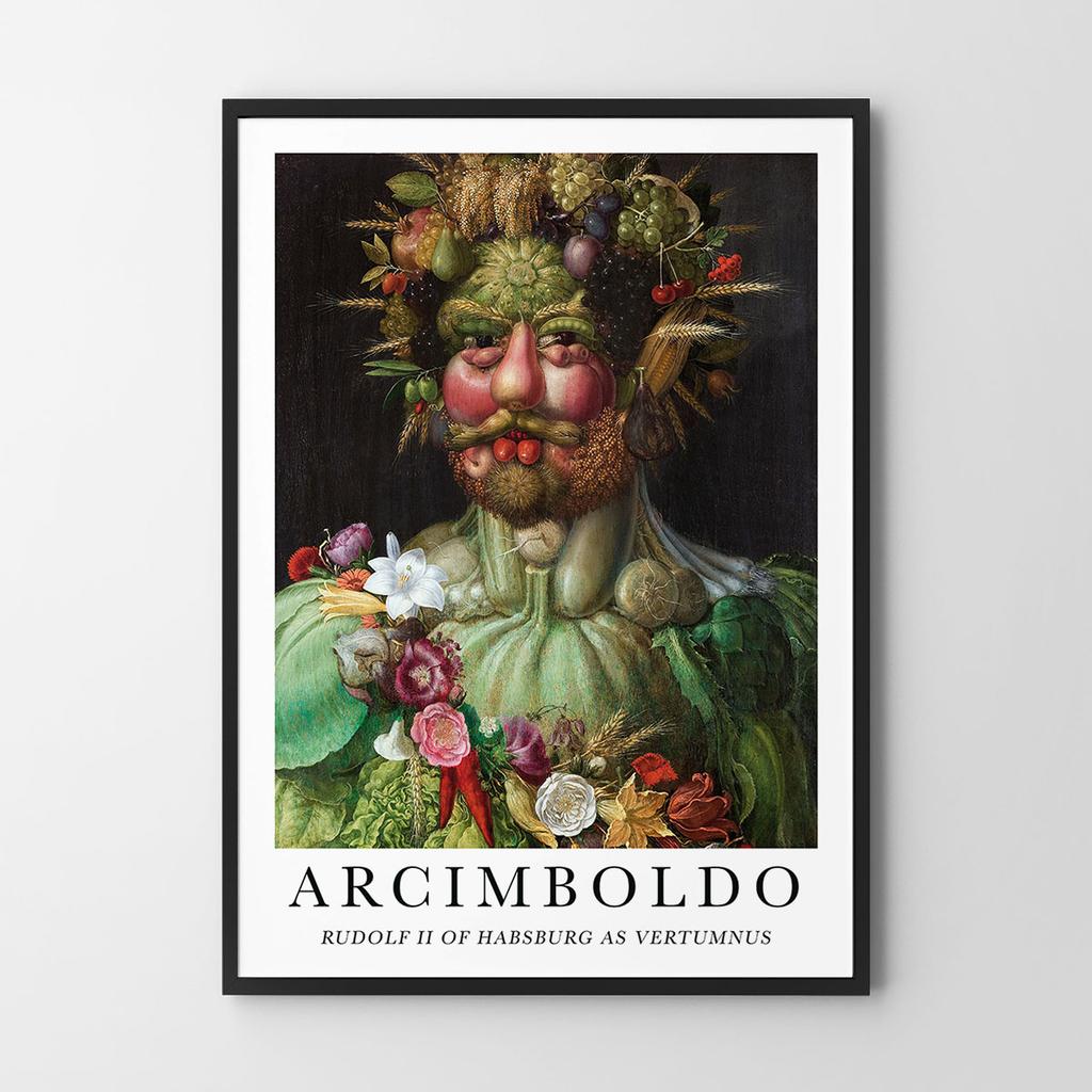 Plakat Porträt Gemüse