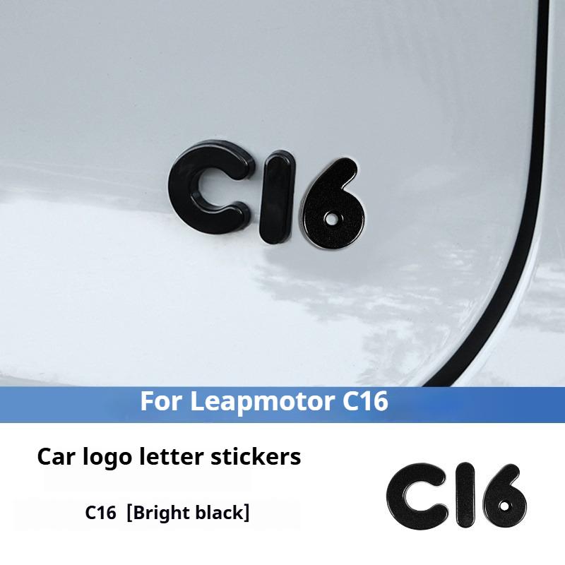 For Leapmotor C10 Car Blackening Modification Logo Letters Front Rear Automotive Badges Modification Sticker