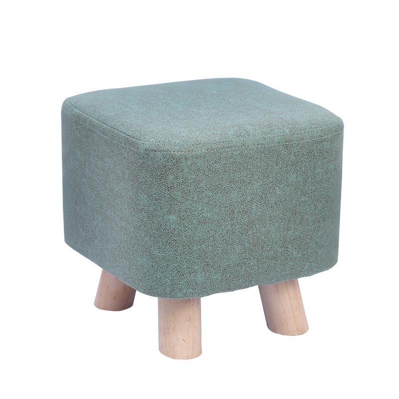 Tech Fabric Shoe-Changing Solid Wood Sofa Stool – Customizable with Logo or Engraved Words, Ideal for Activities or Gifts