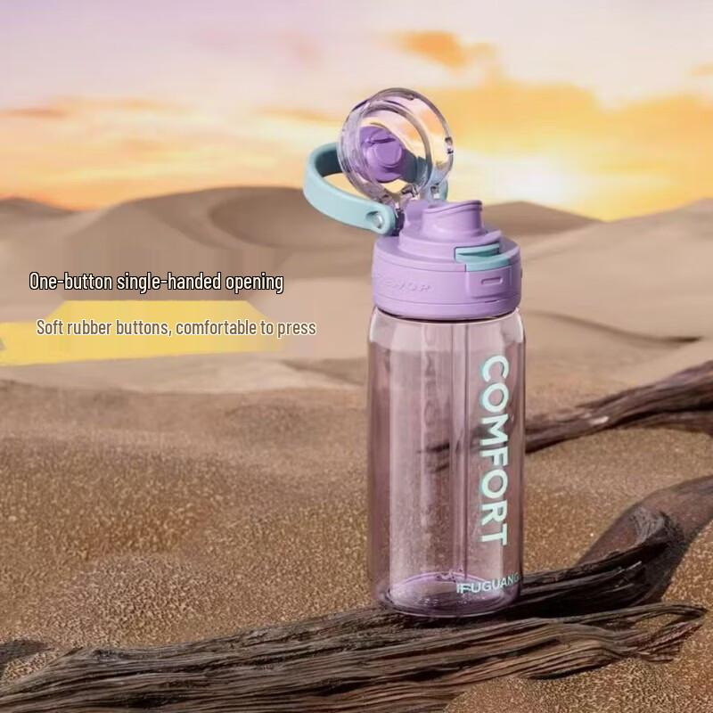 FUGUANG Portable Dual-Drink Ceramic Water Bottle