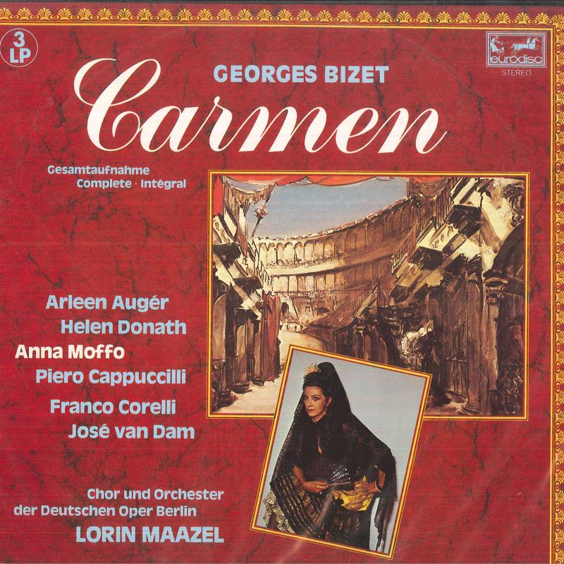 

LP Record CHOR DER DEUTSCHEN OPER BERLIN DIE Bizet Carmen 30071789 EURODISC Germany Classical Used
