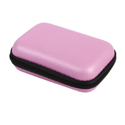 Mini Storage Bag Gadgets Organizer Portable Case For Earphone U Disk Data Cable Hot (Pink)