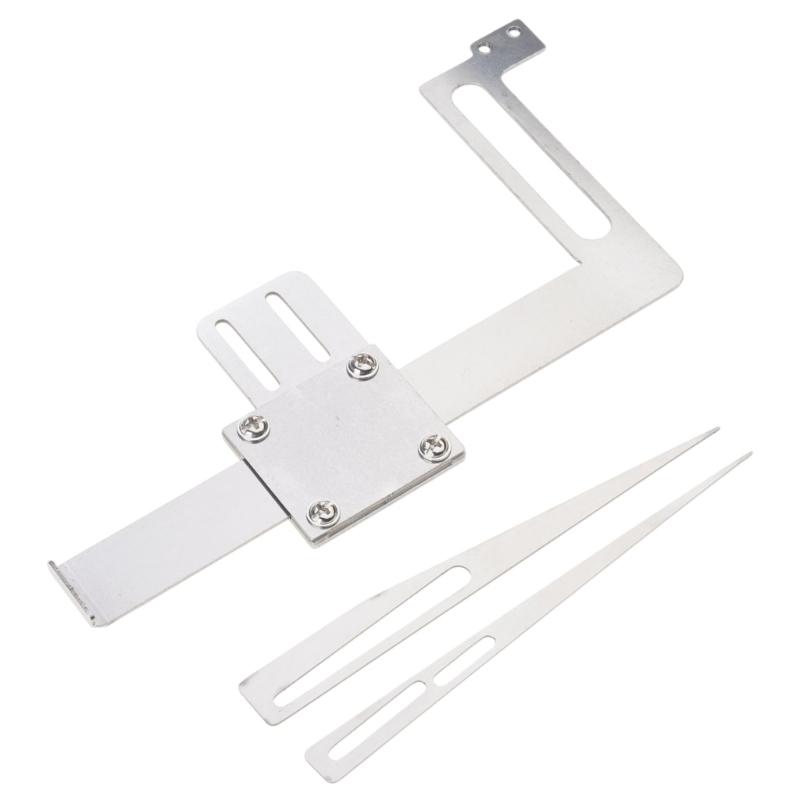 Multipurpose Metal Beveler Tool Fabric Cutting Guide Tool For Straight Diagonal Lines Making Apparel Crafting Tailoring