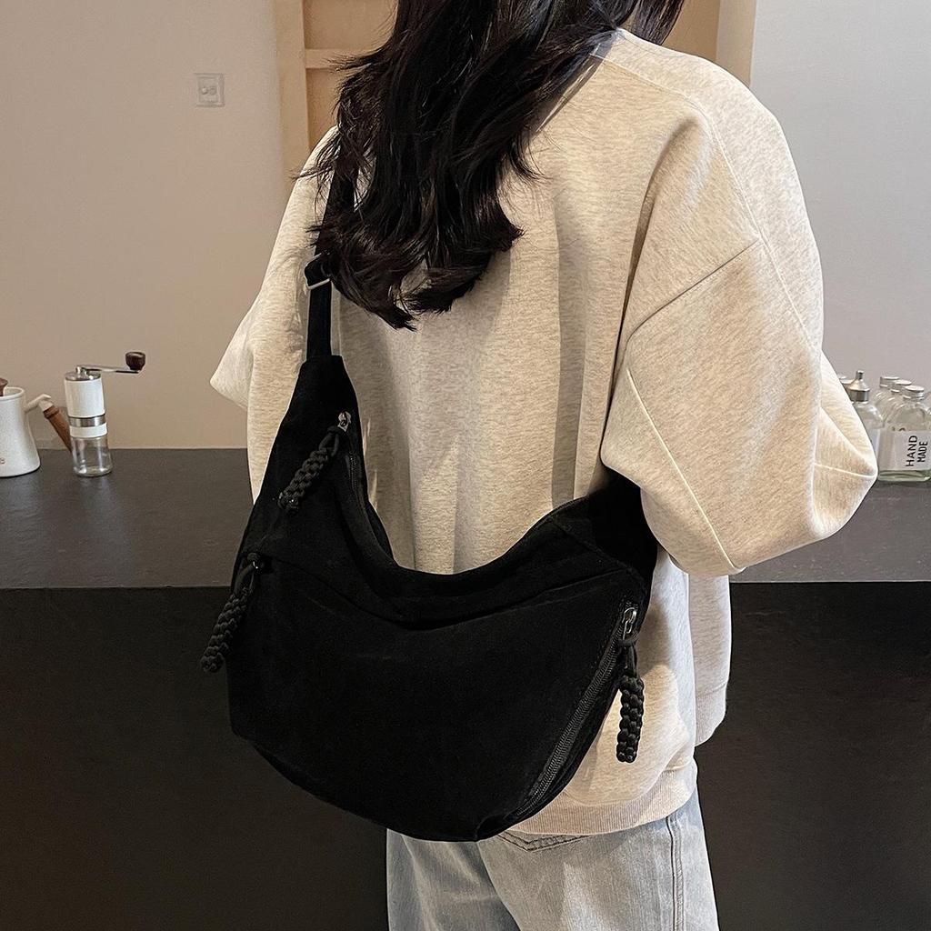 Autumn & Winter Korean Style Versatile Tote Bag - Trendy Large Capacity Dumpling Crossbody Shoulder Bag