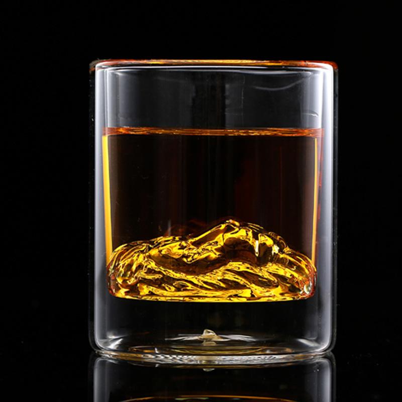 Mighty Male Lion Head Double Walled Whiskey Glass Creative Cocktail Cup Bar Wine Glasses Tumbler Drinkware Beer Mugs Barware