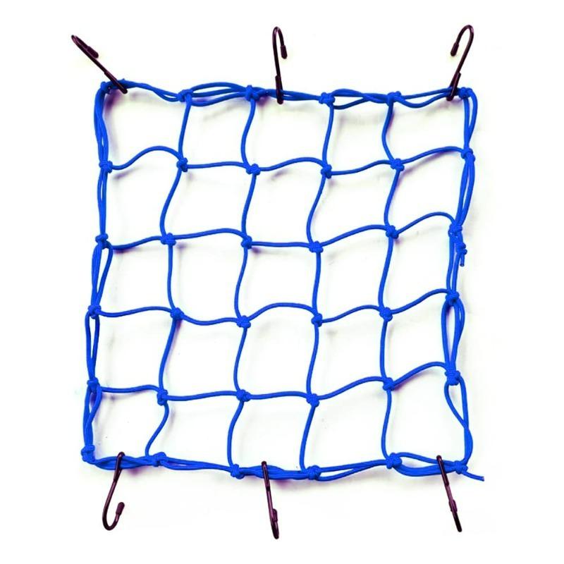 Elastic Motorcycle Luggage Net - Helmet/Tank/Pocket Fixing, 30cm/40cm Sizes, Bike Cargo Rope Strap