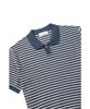 BRENTWOOD [Liberty] Washable Striped Polo Neck Sweater Brwam26512Bux