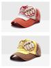 Trendy Letter Rivet Unisex Duckbill Baseball Cap