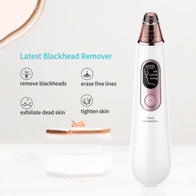 Blackhead Remover Strong Suction Power LCD Screen Three Modes Pore Cleaner Rechargeable Electric Acne Comedone Whitehead Extractor Tool for Men Women