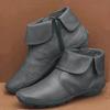 Women New 2026 Winter Footwear Round Toe Female Shoes Rubber Large Size Rock Ladies Ankle Elegant Autumn Low Solid