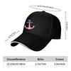 American Flag Anchor Baseball Cap Polyester Adjustable Unisex Casual Sporty Cap