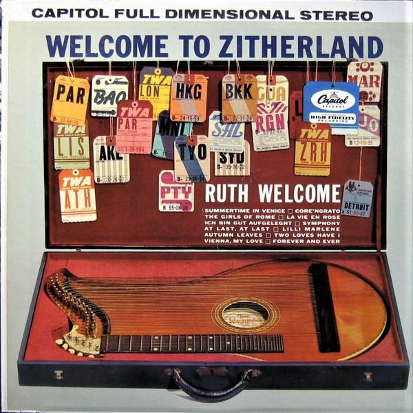 LP Record RUTH WELCOME  Welcome To Zitherland ST1471 CAPITOL 196 US Jazz Used