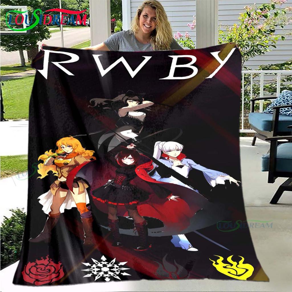 3D Fashion Cartoon R-RWBY Four Seasons Blanket Sofa Cover Travel Bed Plush Blanket Travel Office Break Blanket Gift