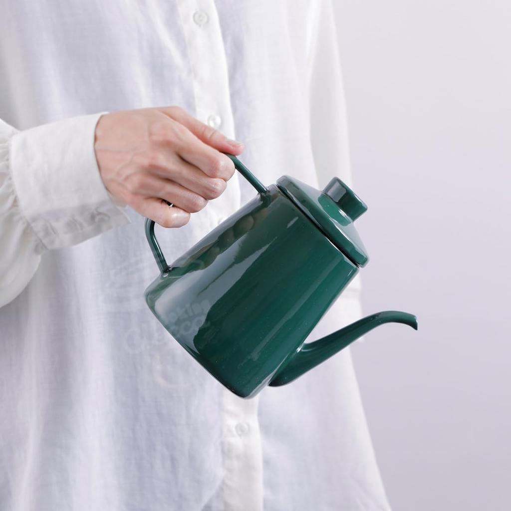 Fuji Enamel Drip Pot, 1.0L, SD10DP2.CSB, Solid, Direct-Flame, Induction Compatible, Smoke Blue