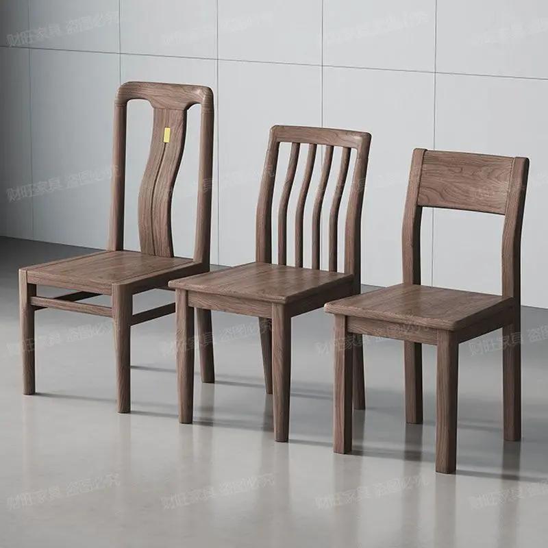 Simple Chair Dining Room Table High Kitchen Stool Event Chairs for Restaurant Wooden Furniture