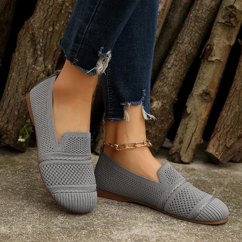 New Fashion Summer Mesh Square Toe Breathable Women Shoes Fashion Hollow Out Casual Flat Shoes for Women Sneakers Zapatos Mujer
