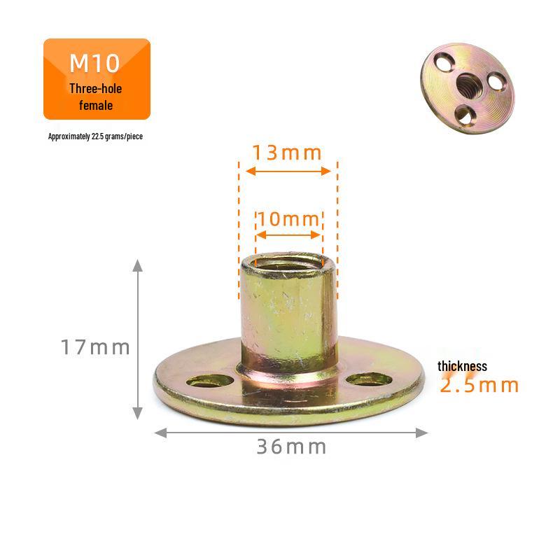 Adjustable Height Furniture Foot Pad for Sofas and Cabinets - Silent Floor Screw Pad