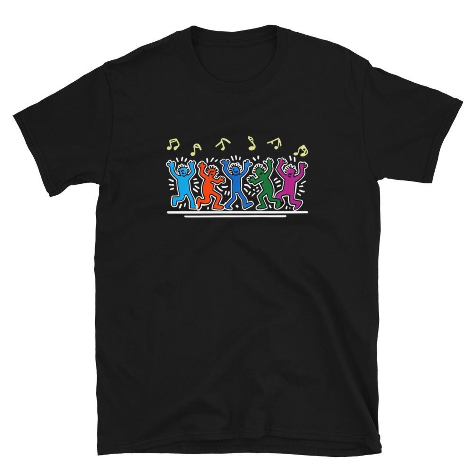 Dancing Figures t shirt Funny Dancing People Graphic tees 4XL