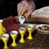 6Pcs/set Ceramics Chinese Style Sake Pot Cups Set 2 Pots 4 Cups Home Restaurant Party Drinking Barware Set Friend Gift Box New