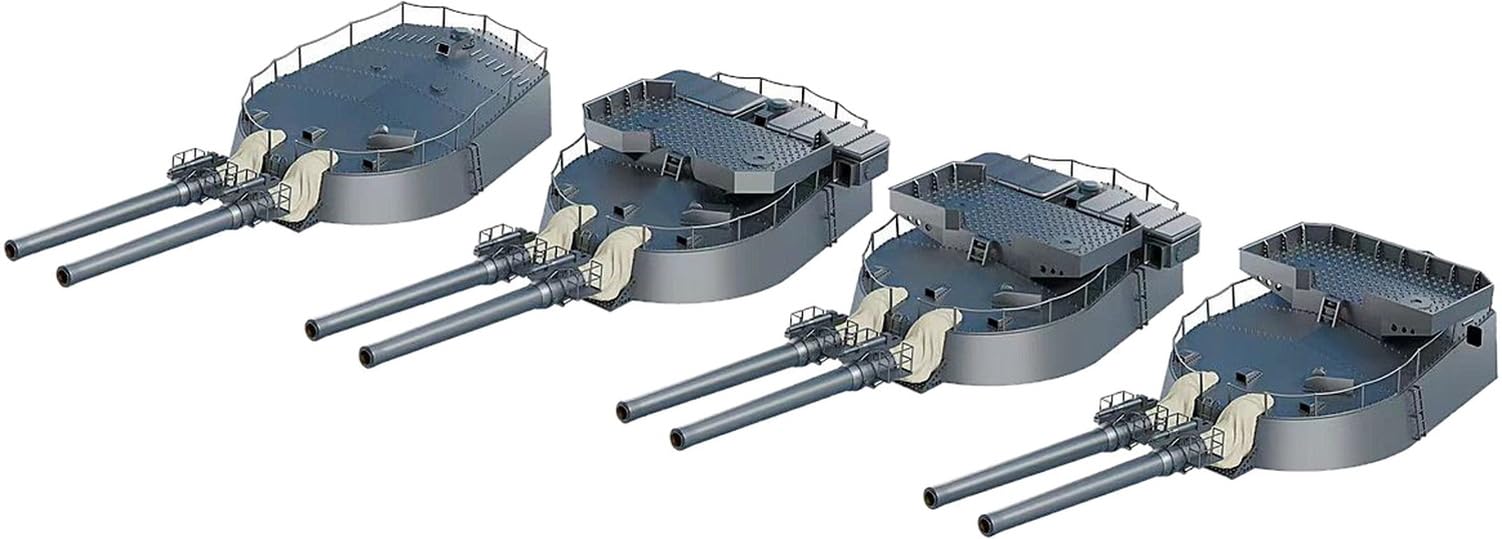 

Bunker Studio Japanese Haruna 45 Caliber Twin Gun Set October 1944 Plastic Model Kit Parts BSTIJN35178S 1/350 35.6cm (4 units) (Ship)