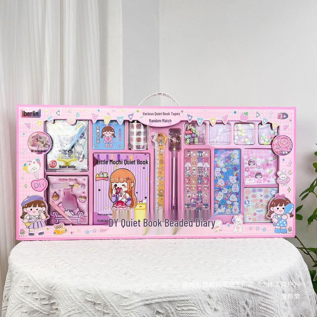 Free Shipping: Children's DIY Beading Glue & Stickers for Handmade Quiet Book Ornaments - Perfect Enrollment & Girl Gifts