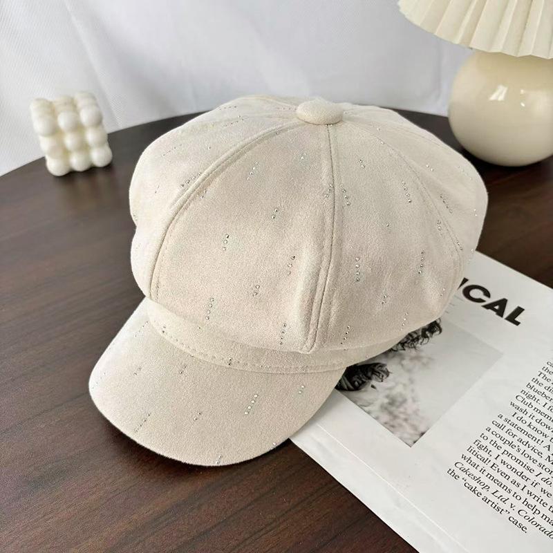 New fashion creative hot diamond satin bright silk breathable baseball cap outdoor travel breathable face small sun hat