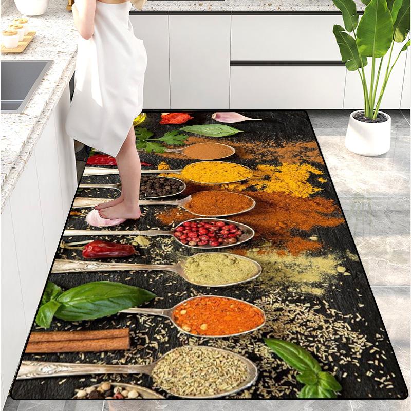 Modern Kitchen Mat Home Entrance Doormat Hallway Bedroom Living Room Decoration Floor Carpet Balcony Bathroom Long Rug