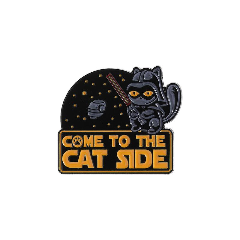

Creative Cartoon Style Brooch Pin Fashion Accessory for Clothing Bags Hats and More Durable Metal Enamel Design with Secure Clasp Fastening One Size чёрный