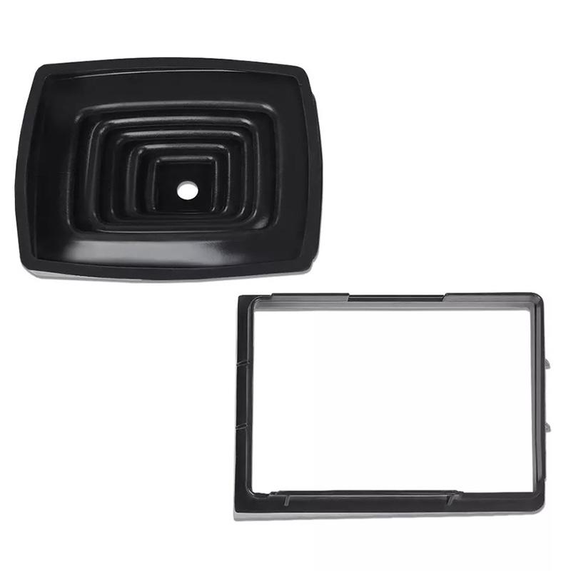 Black Car Shift Knob Boot Cover with Retainer Ring Fit for Jeep Wrangler (TJ) 1997-2004 53000056 52078558