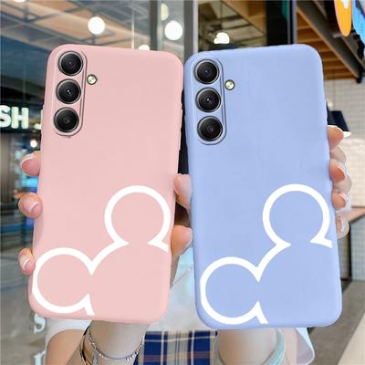 Cartoon Patterned Soft Silicon Case For Samsung A55 M35 S24 Xiaomi Redmi Note 13 Pro 13C iPhone Huawei Honor Realme Camera Protective Shockproof Cover