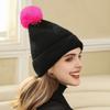 Autumn and Winter New Outdoor Windproof and Warm Ear Protection Pullover Hat Hairball Versatile Casual Fashion Cold Hat