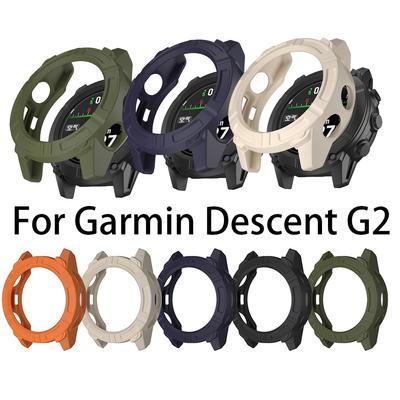 Armor Hollow TPU Ochranné pouzdro pro Garmin Descent G2 Rám Tvrdý Kryt Potisk Ochranný Kryt Hodinek Descent G2 Pouzdra Nárazník