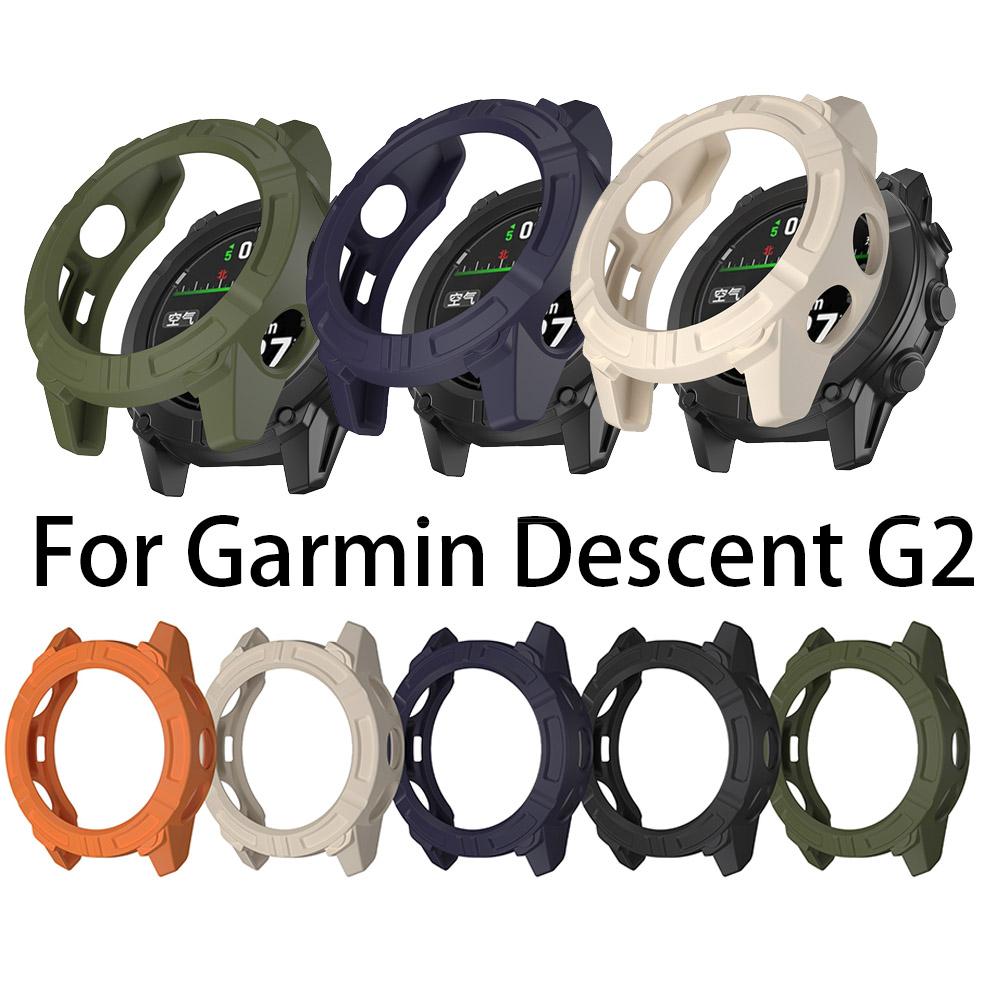 Armor Hollow TPU Protector Case For Garmin Descent G2 Frame Hard Cover Printing Protective Watch Shell Descent G2  Cases Bumper