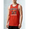Basketball Jersey Red Number 33 Basketball Championship Print for Sports Events And Team Competitions