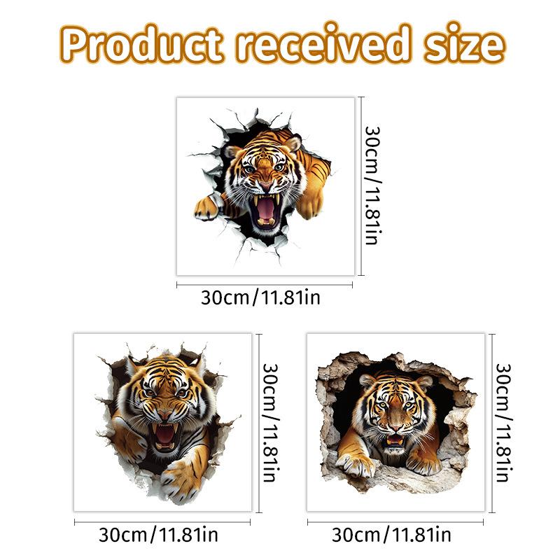 

Автомобильная наклейка Тигр Наклейка с милой головой тигра Забавная наклейка на кузов автомобиля 30 * 30 * 3 sheets