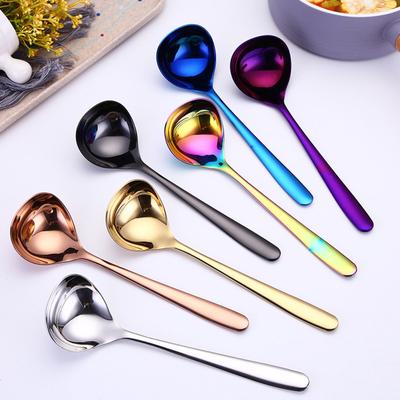 Stainless Steel Soup Spoon for Home Kitchen Cooking Sauce Spoon