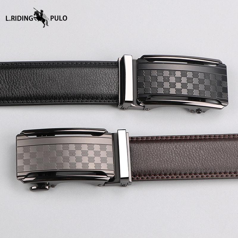 Men's Belt Automatic Buckle Casual High Quality Middle-aged Youth Business All-match Simple Belt