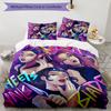 Set Biancheria da Letto KPOP Hunter 3 Pezzi Copripiumino Chiusura Include 1 Copripiumino & 2 Federe per Tutte le Stagioni Camera da Letto Casa Arredamento Stanza del Dormitorio