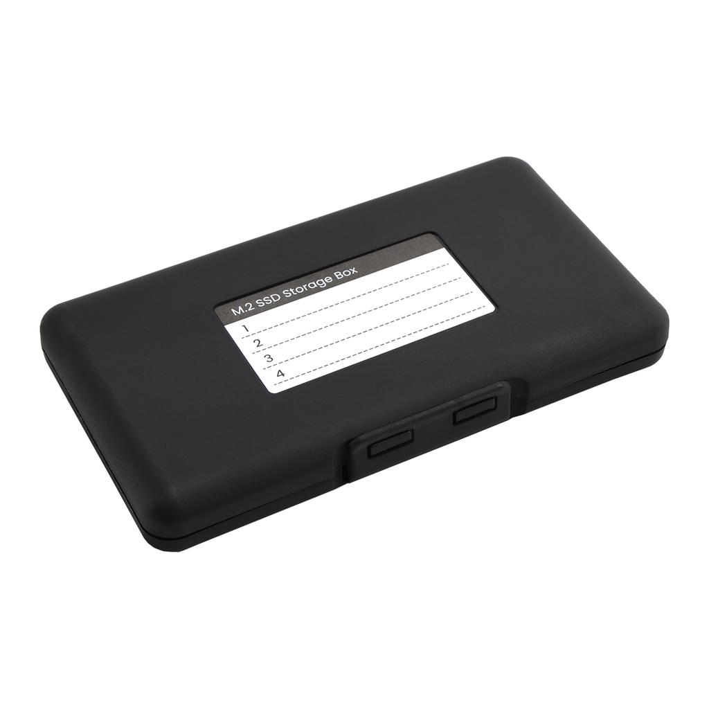 M2 Hard Drive Protection Box Storage Box Solid State Drive Box Shockproof Black